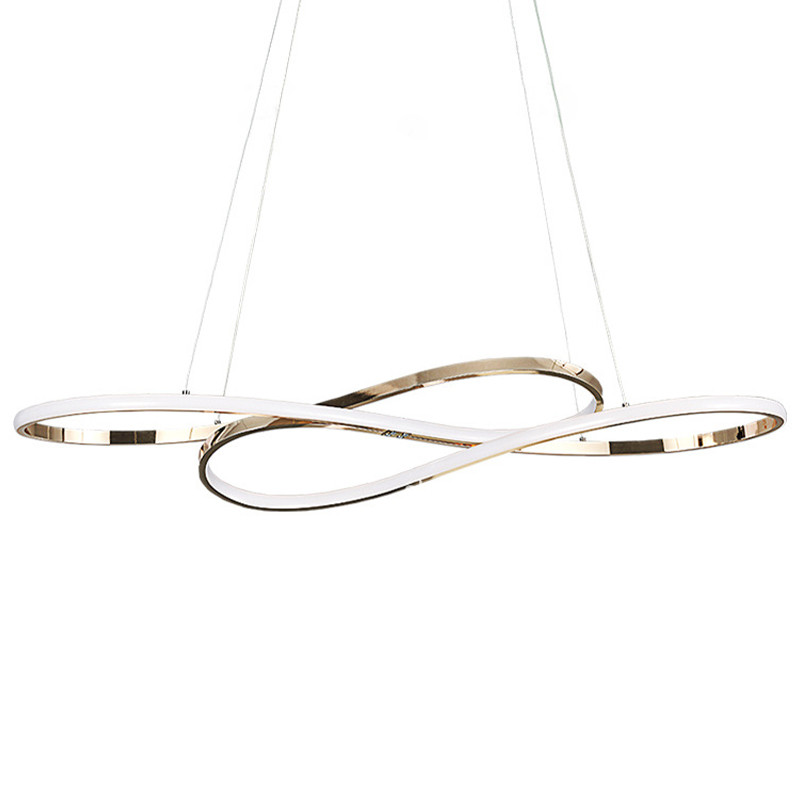 Светодиодная люстра в виде спирали Spiral Lighting Gold
