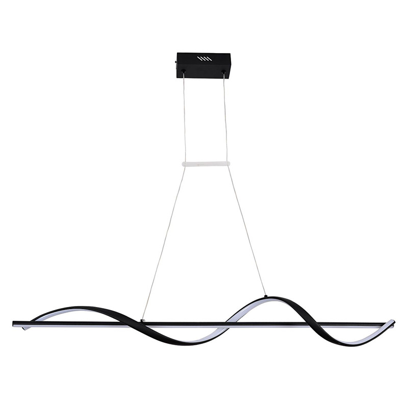 Светодиодная люстра черного цвета Flowy