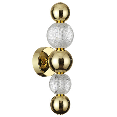 Светодиодное бра Crystal Globule Золото