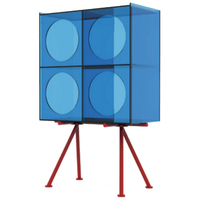 Синий буфет из акрила Blue Acrylic Cupboard