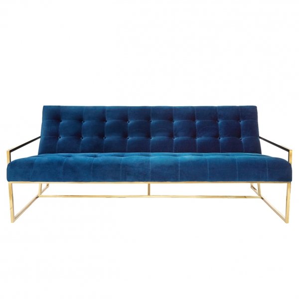 Софа Navy Velvet Apartment Sofa