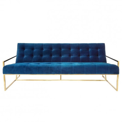 Софа Navy Velvet Apartment Sofa