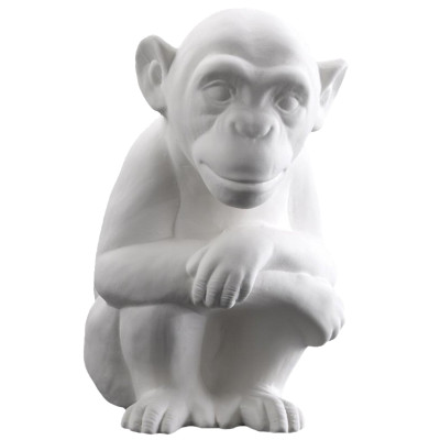 Статуэтка Abhika Monkey Bisc. White