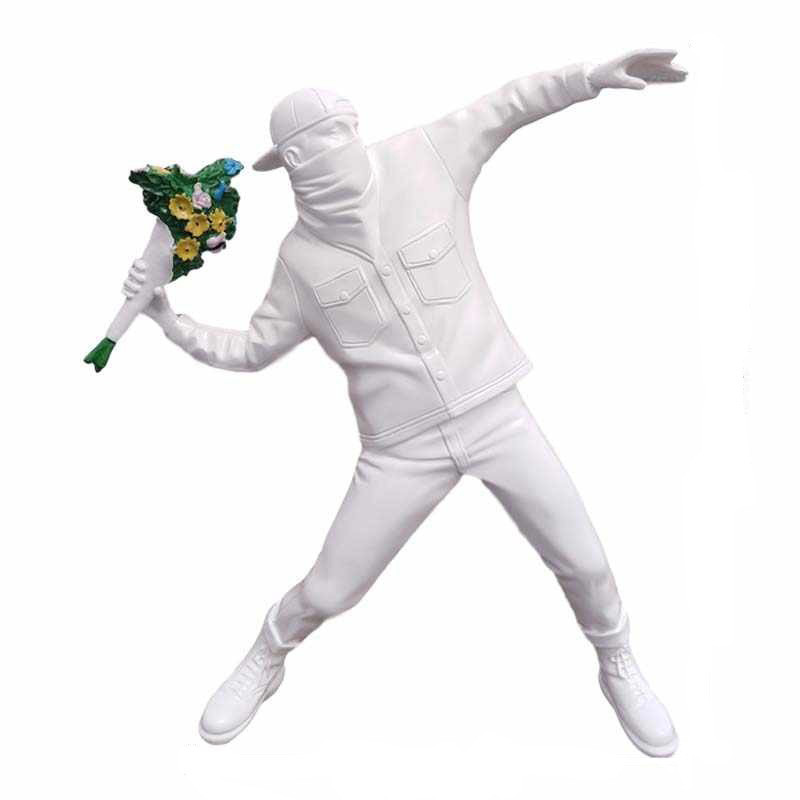 Статуэтка Banksy Flower Thrower White