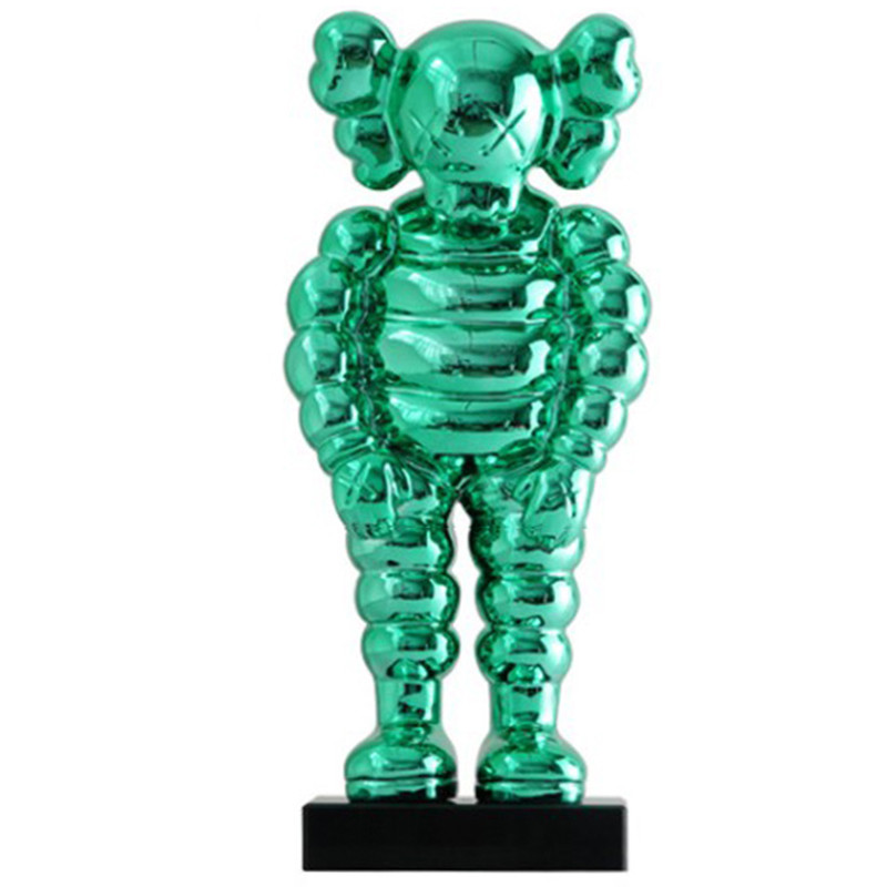 Статуэтка KAWS Bowed Down Green on stand