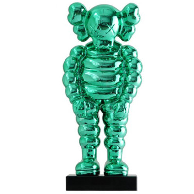 Статуэтка KAWS Bowed Down Green on stand