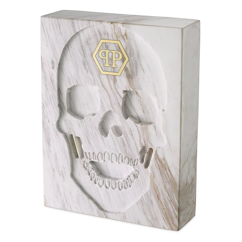 Статуэтка Philipp Plein Marble Skull book