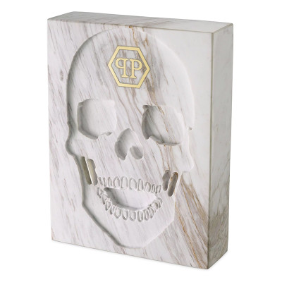 Статуэтка Philipp Plein Marble Skull book
