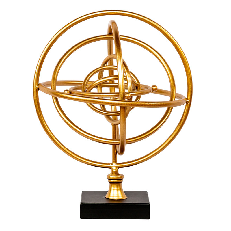 Статуэтка Sphere Sundial gold
