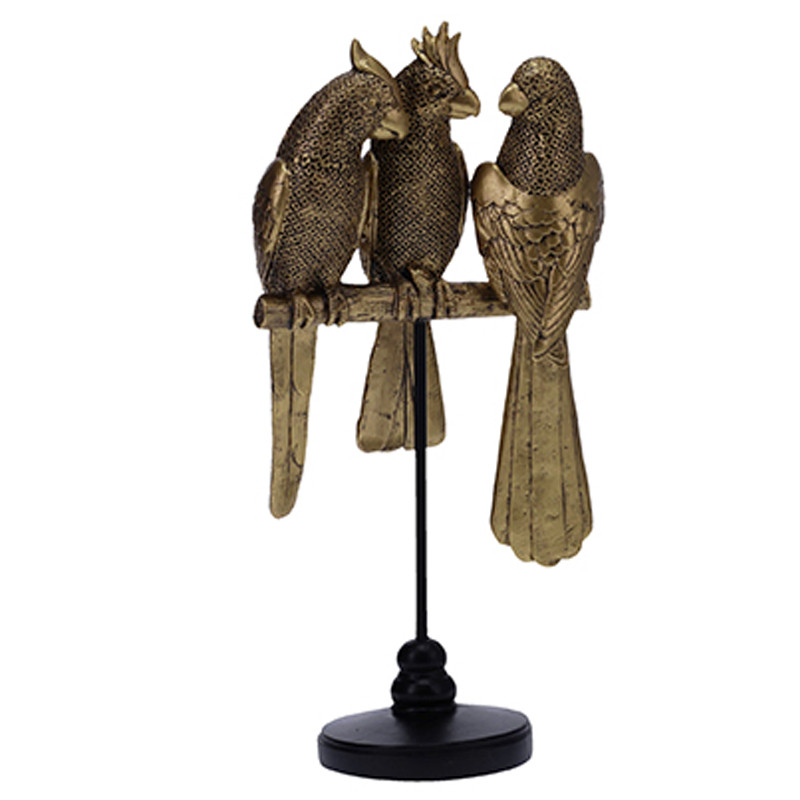 Статуэтка Three Golden Parrots