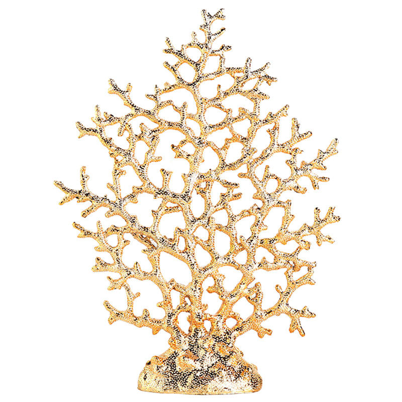 Статуэтка золотой коралл Coral Decor Gold
