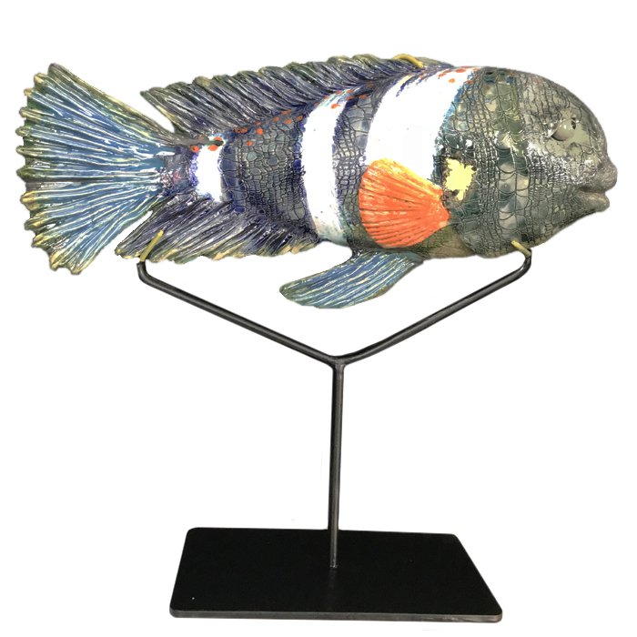 Статуэтка на подставке Orange Spot Fish