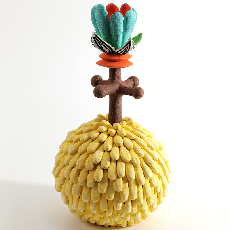 Статуэтка тропический фрукт Pandora Tropical Fruit Yellow Emerald Flower