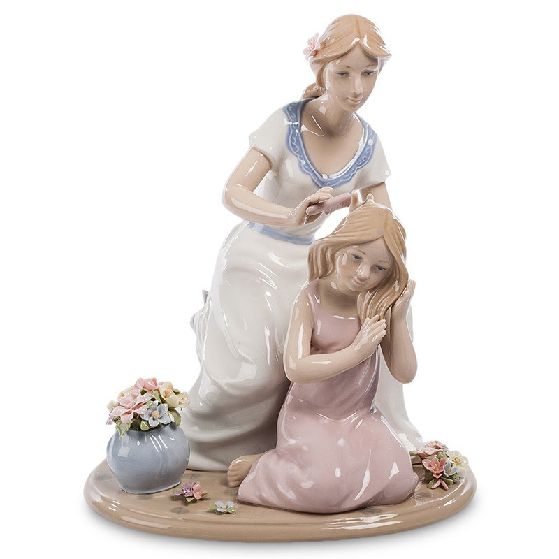 Статуэтка фарфоровая Мама с дочерью Charming Statuette