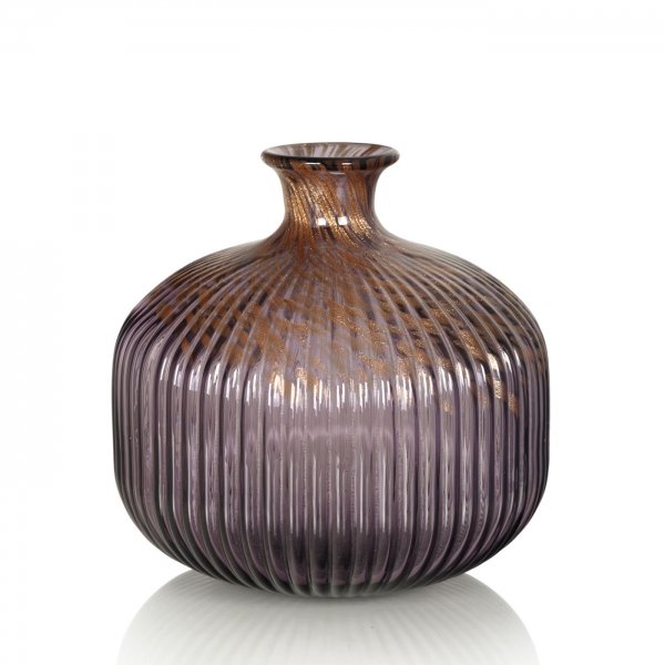 Стеклянная ваза Cellular Purple vase