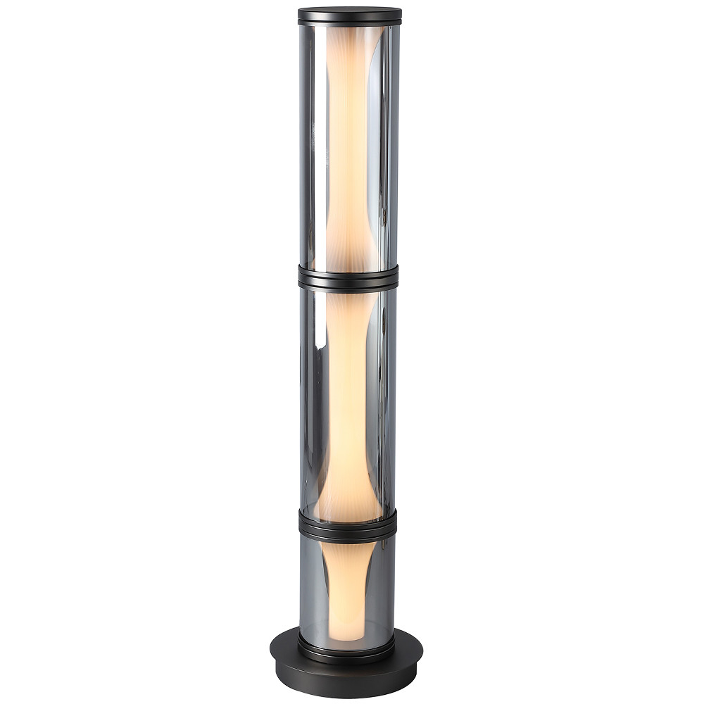 Стеклянный торшер Trina Flask Smok Black Floor Lamp