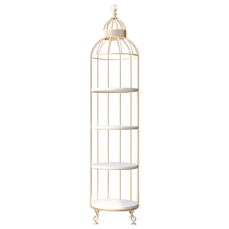 Стеллаж Cage Rack Circle gold