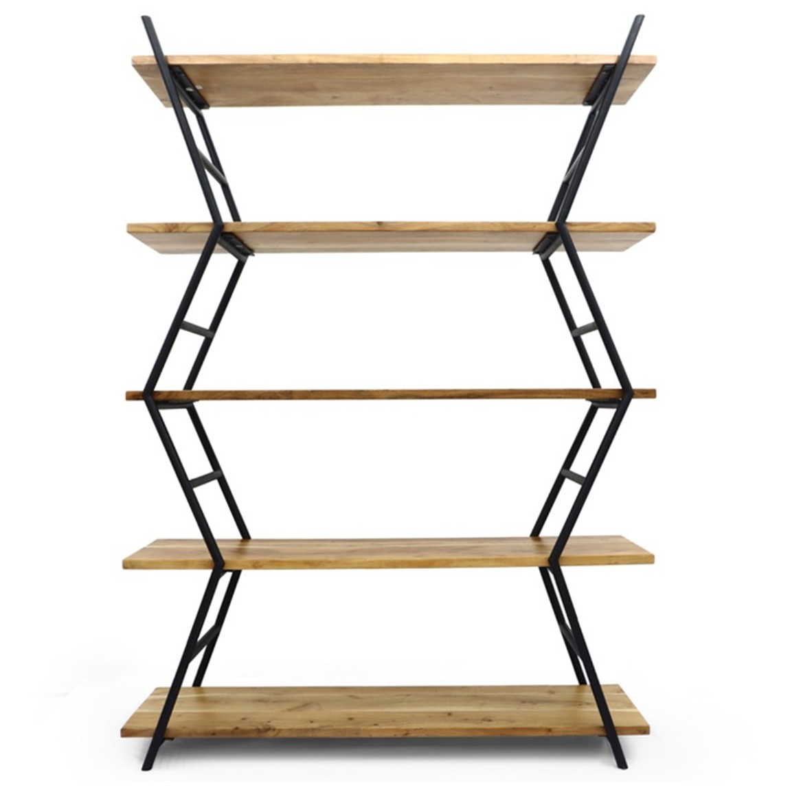 Стеллаж Industrial Zigzag Light Wood