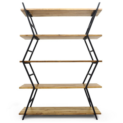 Стеллаж Industrial Zigzag Light Wood