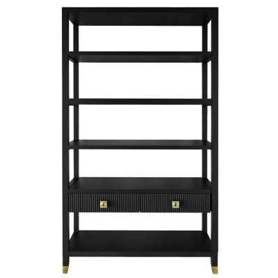 Стеллаж с двумя ящиками Elsa Dreams Black