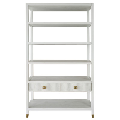 Стеллаж с двумя ящиками Elsa Dreams White