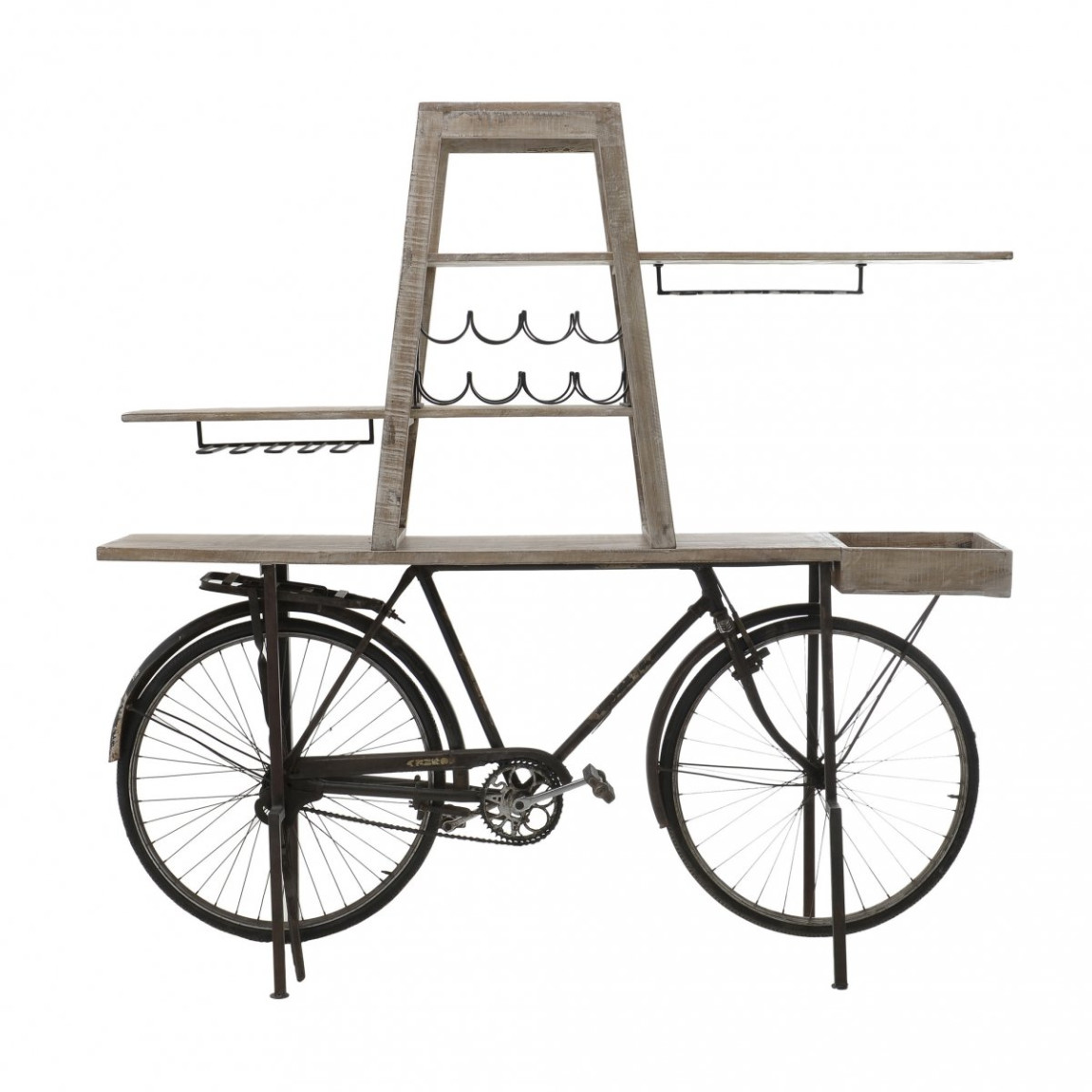 Стеллаж с отделениями для хранения бутылок Black Bike