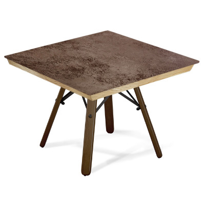 Стол журнальный c коричневой квадратной столешницей из керамики Charm Coffee Table