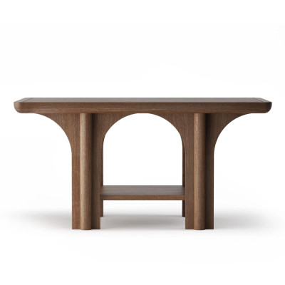 Стол кофейный деревянный с арочным основанием Arch Passage