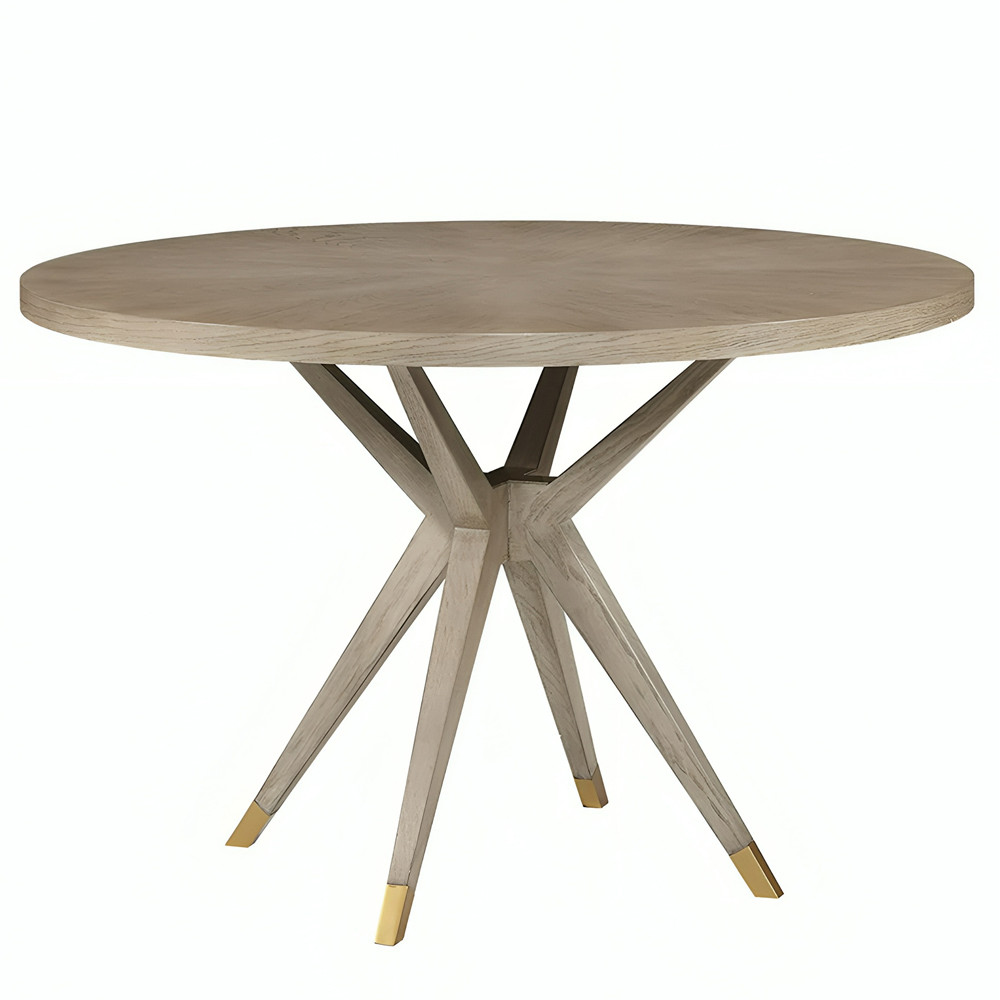 Стол обеденный круглый 4-х местный из дуба Round Oak Table