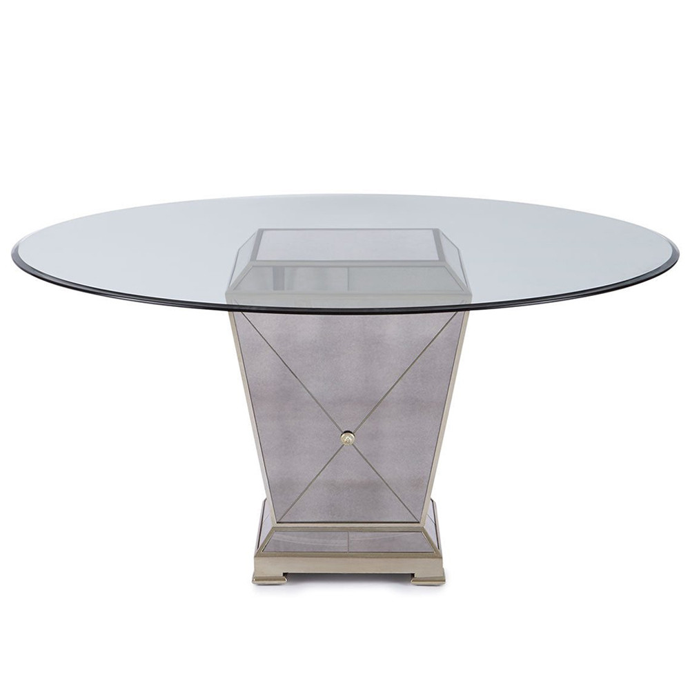 Стол обеденный круглый на зеркальном основании Spectacular Table
