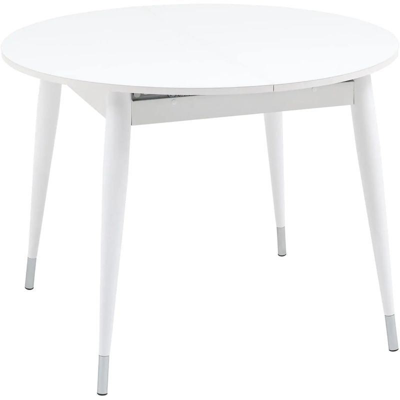 Стол обеденный раскладной круглый Linnaeus Collection Белый
