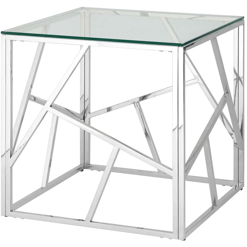 Стол приставной Geometry Serene Phoenix Silver