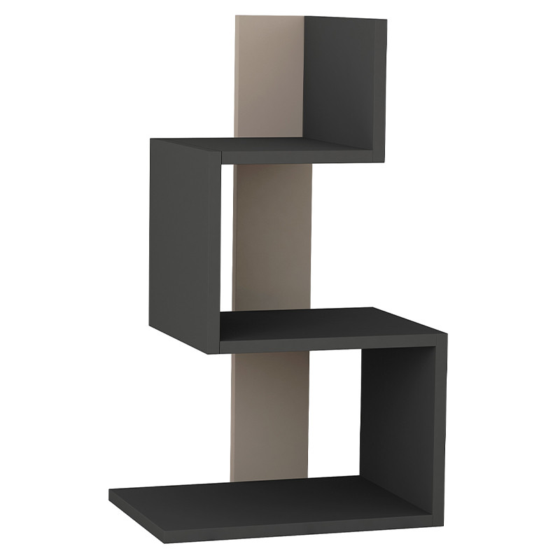 Стол приставной трехъярусный цвета антрацит ROSIE ANTHRACITE