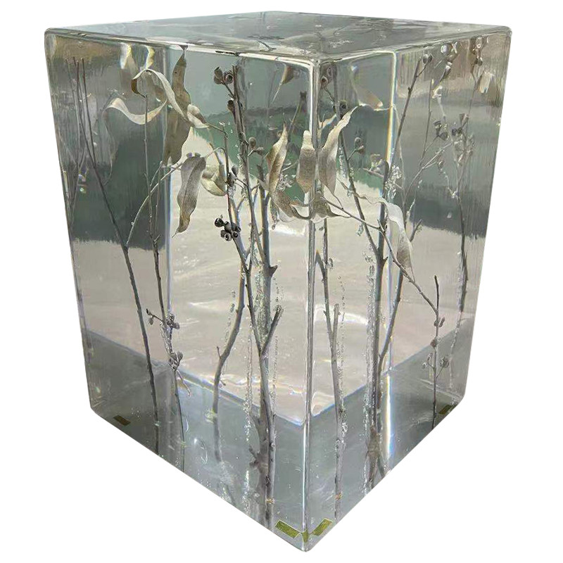 Столик из прозрачного акрила Clear Crystal Display Pedestal with Branches II
