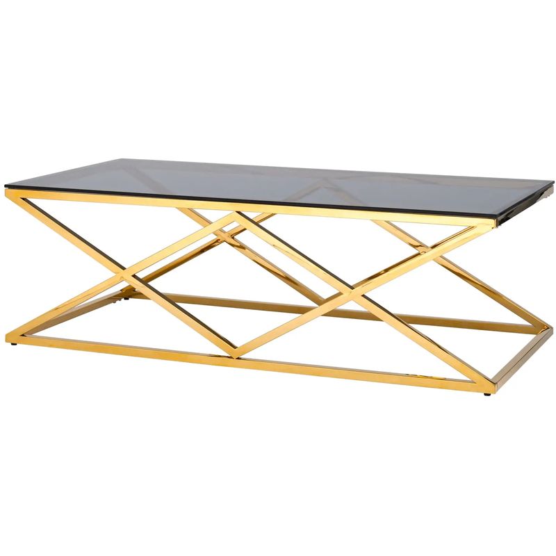 Столик кофейный Geometry Rhombus Gold