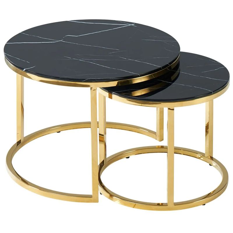 Столик кофейный Priestley Collection Duo столешница черный мрамор