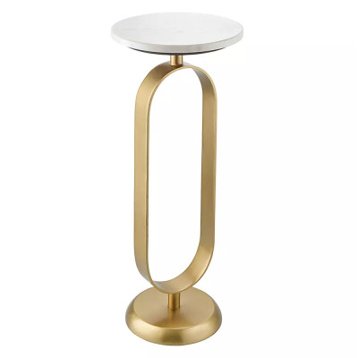 Столик приставной с овальным золотым основанием Oval Gold Base