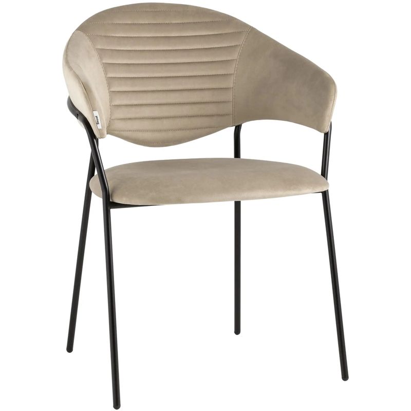 Стул Alexis Chair Бежевый Велюр