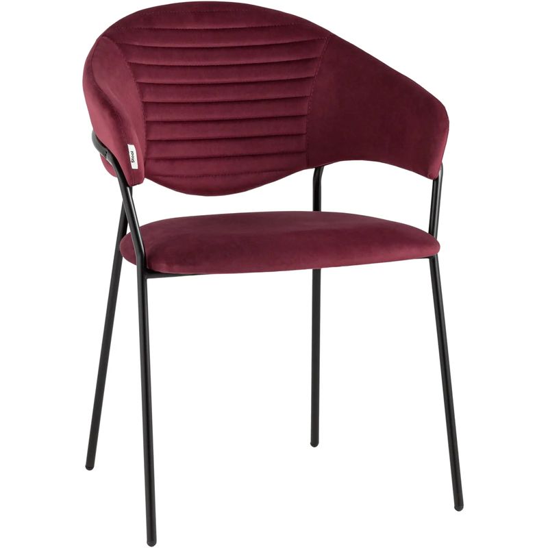 Стул Alexis Chair Малиновый Велюр
