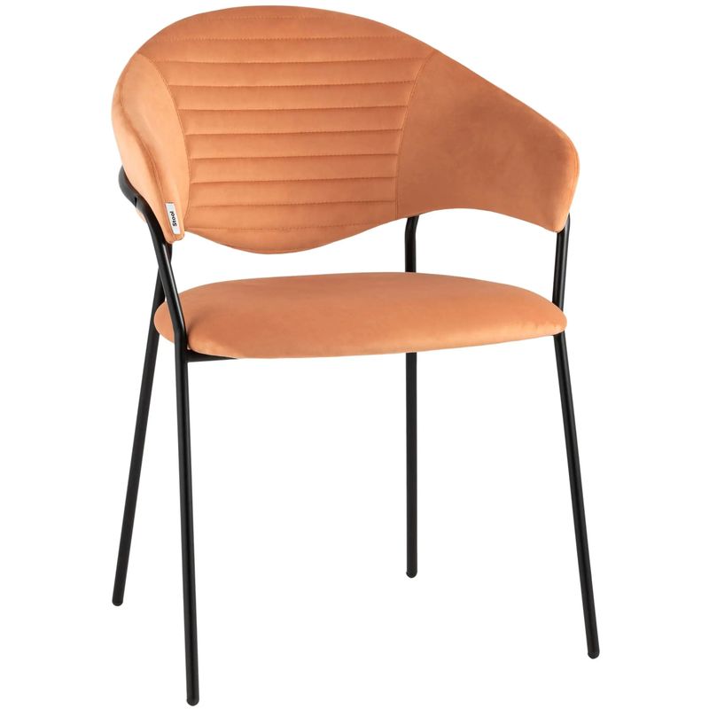 Стул Alexis Chair Оранжевый Велюр