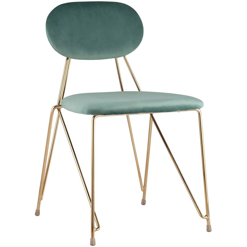 Стул Alice Chair Велюр Мятный цвет