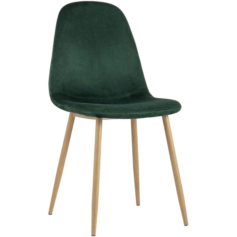 Стул Archie Chair Темно-Зеленый Велюр