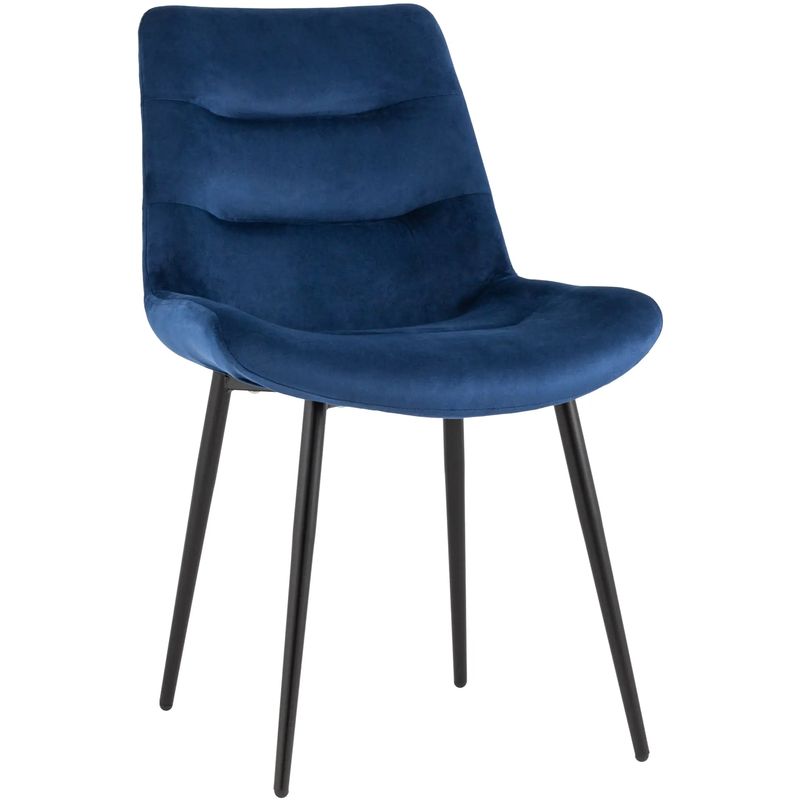 Стул Austin Chair Велюр Индиго
