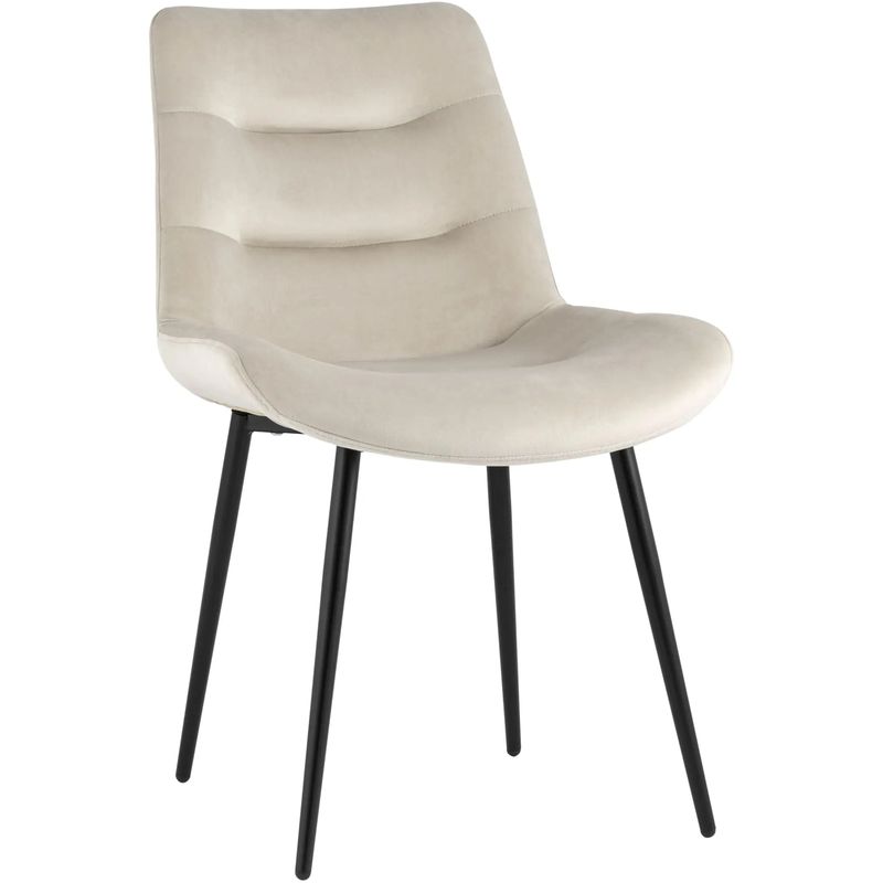 Стул Austin Chair Молочный Веелюр