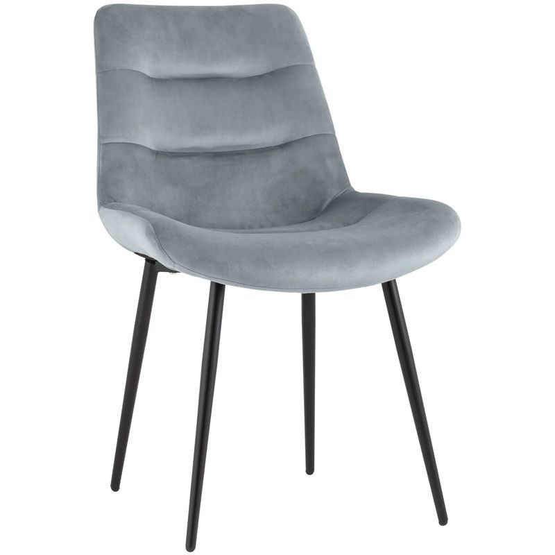 Стул Austin Chair Светло-Серый Велюр