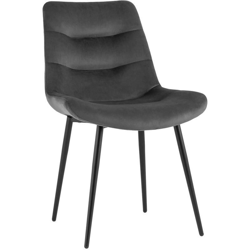 Стул Austin Chair Серый Велюр