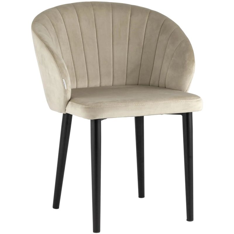 Стул Balsari Chair Кремовый Велюр