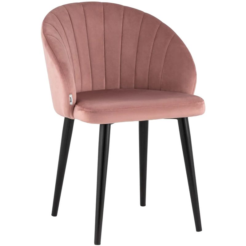 Стул Balsari Chair Пыльно-Розовый Велюр