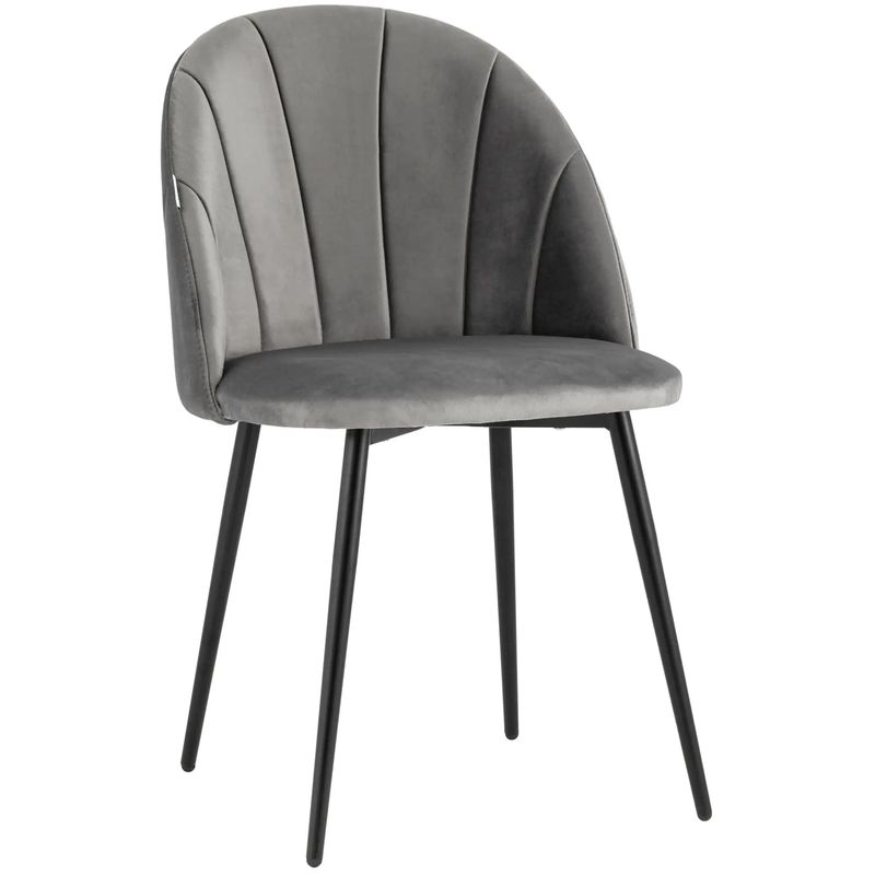 Стул Balsari S Chair Серый Велюр