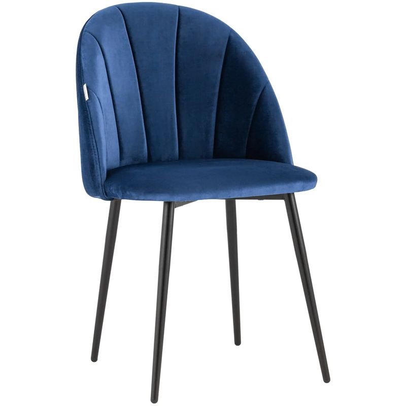 Стул Balsari S Chair Синий Велюр